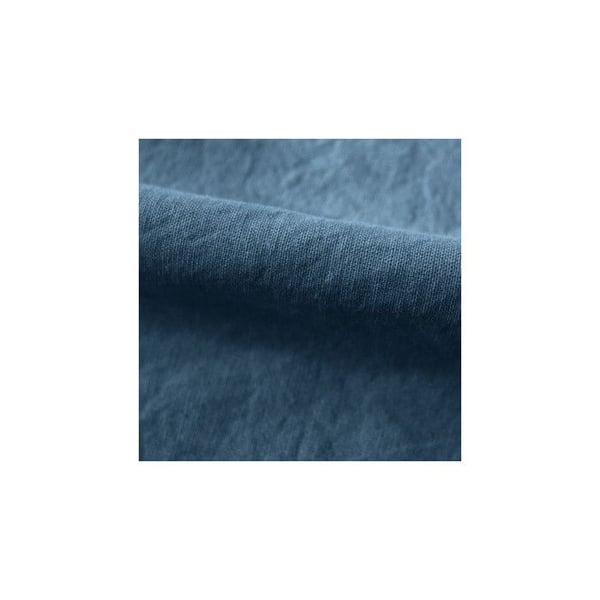 "Drap housse Palace i 100% tvättad bomull 63 trådar/cm² Vent du sud - Palace Marine - 90 x 190 cm med 30 cm resår - Palace Marine -"