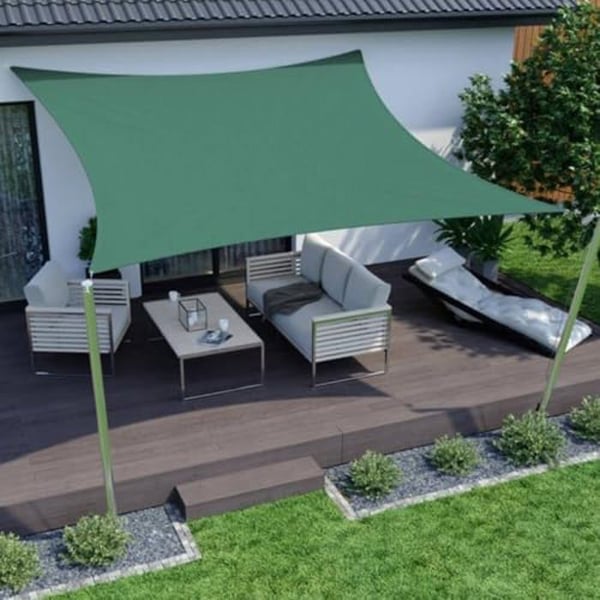 Skuggnät - FAURA - Fyrkant - 150 g/m² - 5 x 5 m - UV-skydd