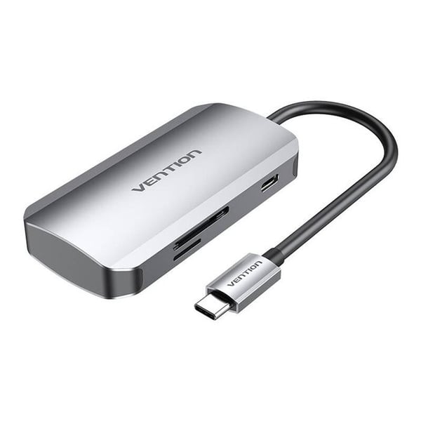 USB-C-docka - VENTION - TNHHB - 3 USB 3.0-portar - SD/TF - Snabb laddning