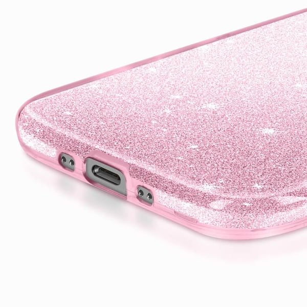 Skal för iPhone Air Design i Två Material och Glittrig Rosa Finish