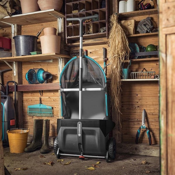 GARDENA lövfångare - 3565-20 | Arbetsbredd: 49cm, 90L behållare, Lövsamlare, Sopmaskin