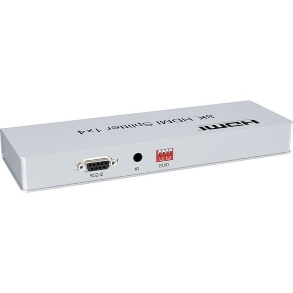HDMI 2.1 splitter - PremiumCord - 1-4 - 8K ved 60 Hz - 4K ved 120 Hz - Metallisk