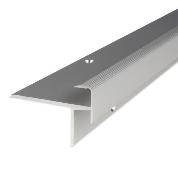 PROVISTON Trappsteg 43 x 30 x 2500 mm Anodiserad aluminium Vinkelprofil Silver