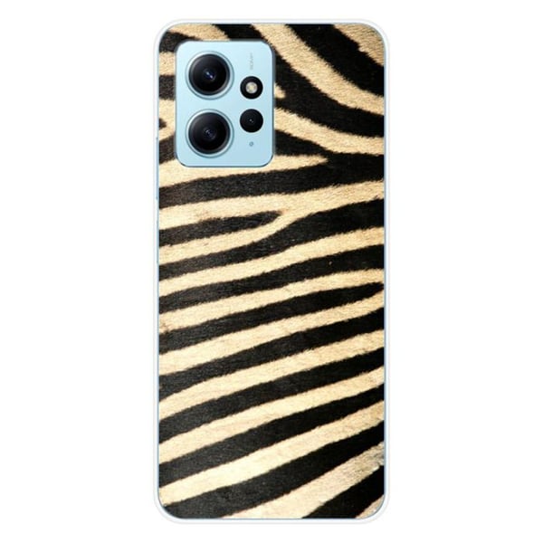 Tryckt silikonfodral som är kompatibelt med Xiaomi Redmi Note 12 4G Zebra