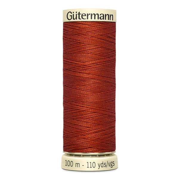 5-pack av 100m spolar 100% polyester Gutermann Ref 788988 - Att 837 - bärnsten