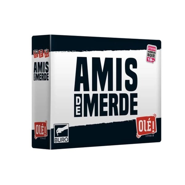 Sällskapsspel - Olé Studio - Amis de Merde - Från 18 år - 2 till 10 spelare - Provokativ