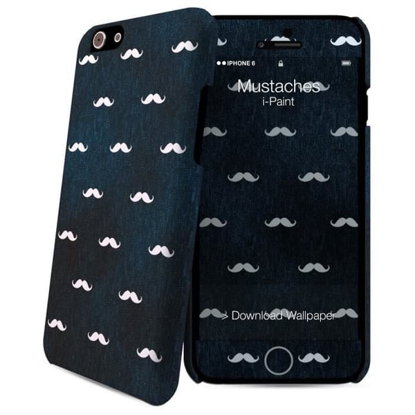 I-PAINT iPhone 6/6S Fodral - Mustascher