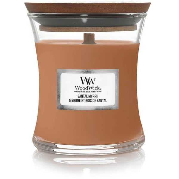 CANDELA CLESSIDRA TIMRAN MINI GLAS SANTAL MYRRH WOODWICK