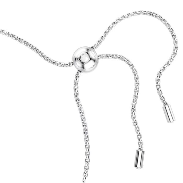 Armbånd - SWAROVSKI - Tennis Matrix - Blå og hvide krystaller - Rhodineret metal - 24 cm