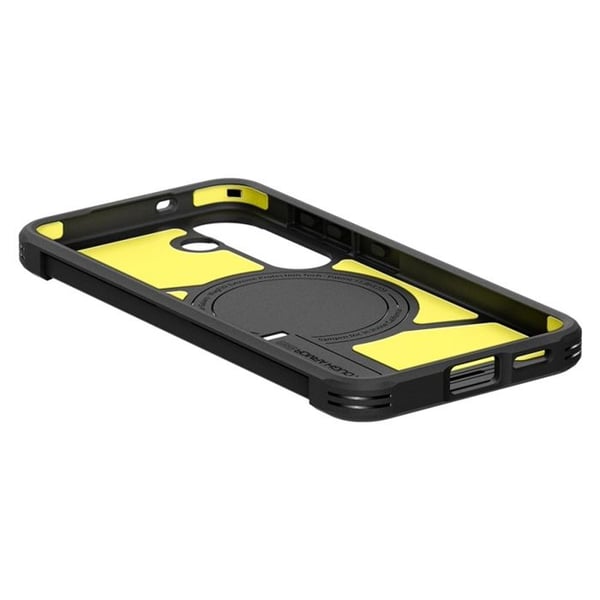Telefoncover - SPIGEN - Tough Armor MagSafe - Samsung Galaxy S25+ - Sort - Forstærket Beskyttelse