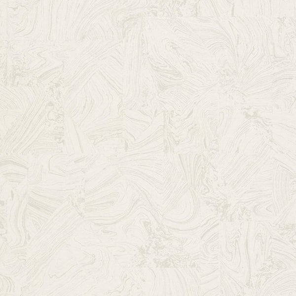 vinyl expanderad 10358-01 non-woven tapet grafisk 0.53 x 10.05 m Erismann 4Earth Melissa vit