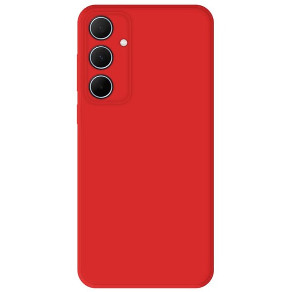 Ensartad silikon med enhetlig matt röd, kompatibel med Samsung Galaxy A35 5G