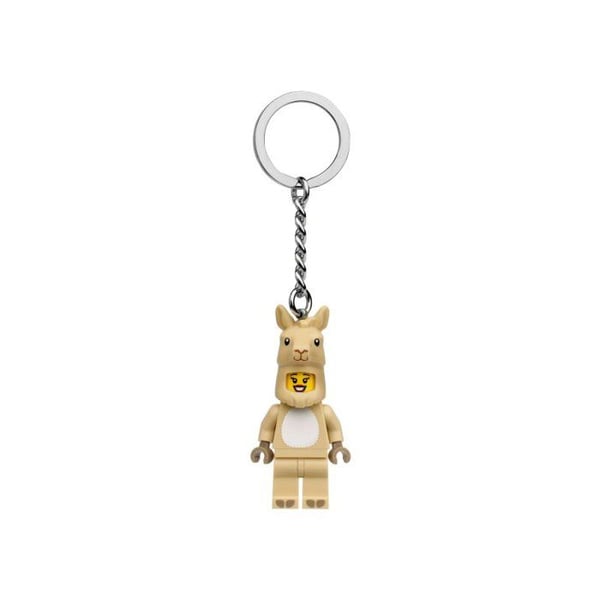 LEGO nyckelring med tjej i lamakostym