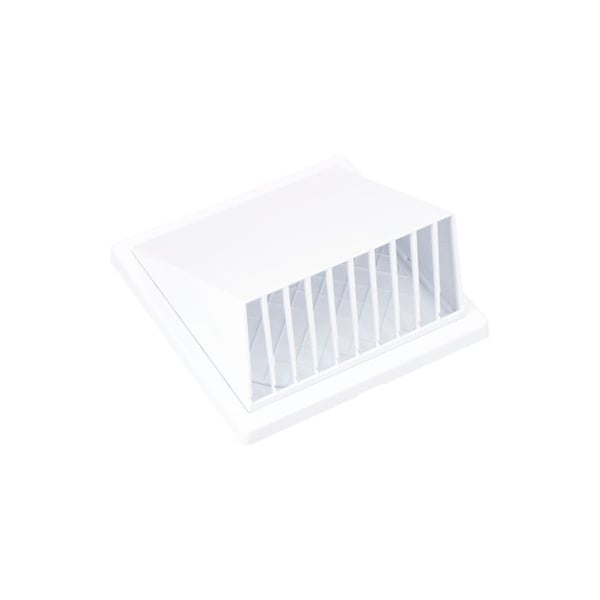 Ventilationsgaller med köksfläkt ø 125mm vit