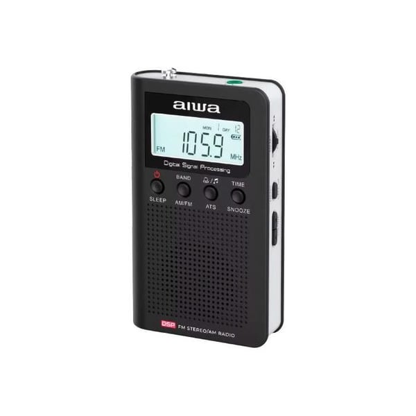 Bärbar radio - AIWA - RSD-45BK - Svart - AM/FM - Bakgrundsbelyst LCD-skärm Bärbar radio - AIWA - RSD-45BK - Svart - AM/FM - Bakgrundsbelyst LCD-skärm