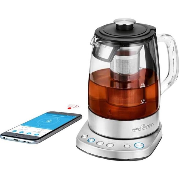 Profi Cook PC-WKS 1167 G Te-kanna rostfritt stål, glas