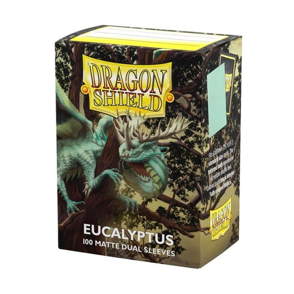 Kortfickor - Dragon Shield - Dual Matte - Eucalyptus - 100 ärmar - Flerfärgad