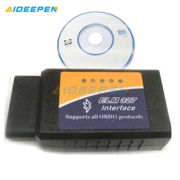 OBD2-læser - ELM327 - Bluetooth - Universel - Sort - Bildiagnose