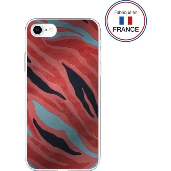 Coque - Bigben - iPhone SE 2022/SE/8/7/6S/6 - Resin - Rosa tiger - Spegel