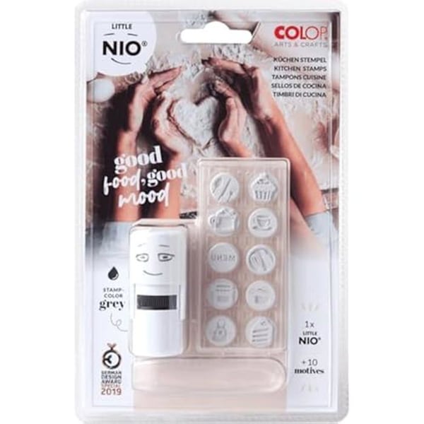 Kreativa stämplar - COLOP - Set med 10 - 10 utbytbara mönster - Giftfri bläck - Design 2019