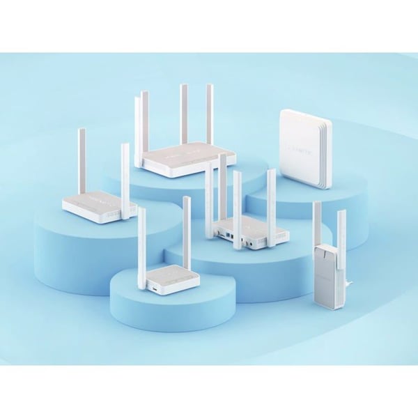Keenetic Hero 4G+ Router Modem - WiFi 6 - AX1800 - Dobbeltbånd - 4 Gigabit-porte - Cybersikkerhedsbeskytter