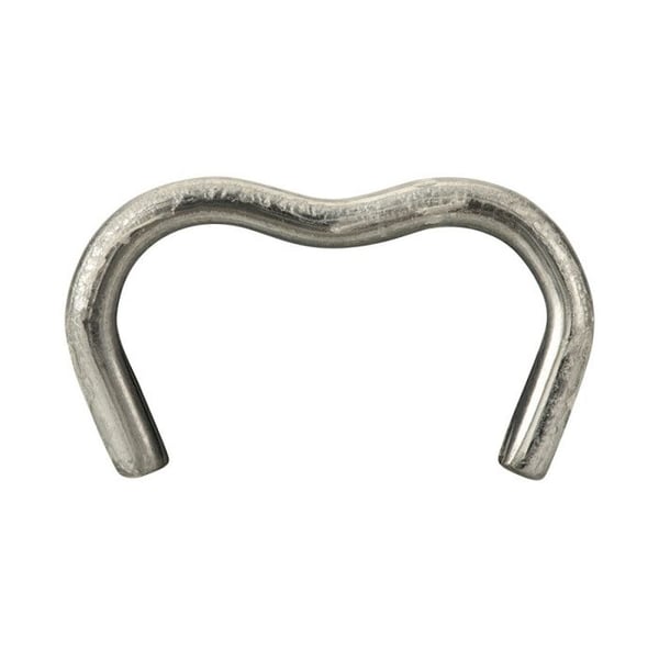 Grillklämmor - SALKI - Omega 20 - Förpackning om 1000 - Galvaniserad - Tungmetall