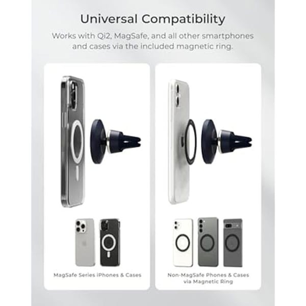 Stöd för bil - IOTTIE - Velox - Magnetisk - Kompatibel med iPhone 12/13 - Lätt att installera