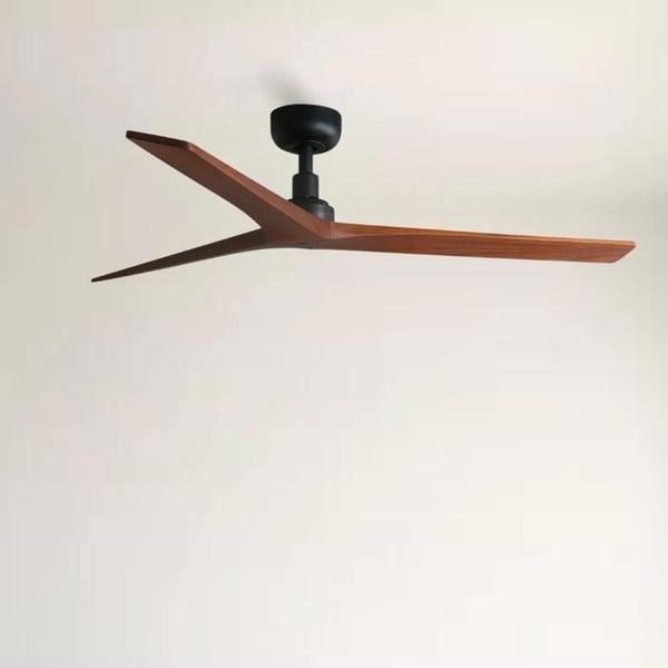 Takfläkt - FARO BARCELONA - KLIM M - Ø125 cm - Utan ljus - 6 hastigheter - Valnötsblad