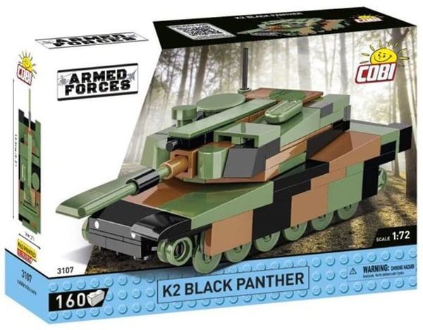 Minimodell - COBI - K2 BLACK PANTHER - 160 delar - Skala 1:72 - Modernt stridsfordon