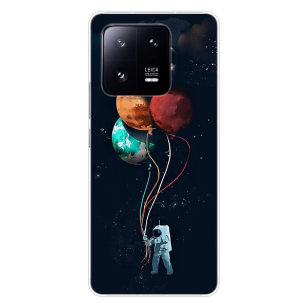 Tryckt silikonfodral som är kompatibelt med Xiaomi 13 Pro Balloon Cosmonaut