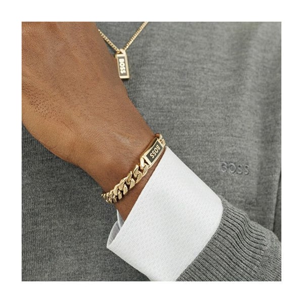 Armbands i guldplätering för män Kassy Emblem 1580680 - Längd: 19 cm