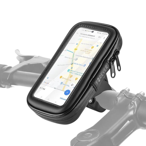 Cykelstöd - FÖR ALLTID - Smartphone upp till 6.5'' - Vattentät - 360° rotation - Lätt att installera