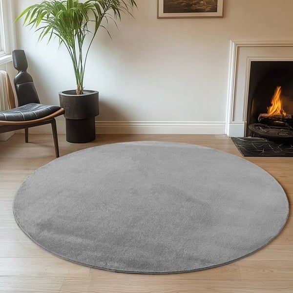 Tvättbar grå matta med korta hår, halkfri och mjuk, modern enfärgad design för vardagsrum, sovrum (Dimension: Tvättbar grå matta med korta hår, halkfri och mjuk, modern enfärgad design för vardagsrum, sovrum (Dimension: