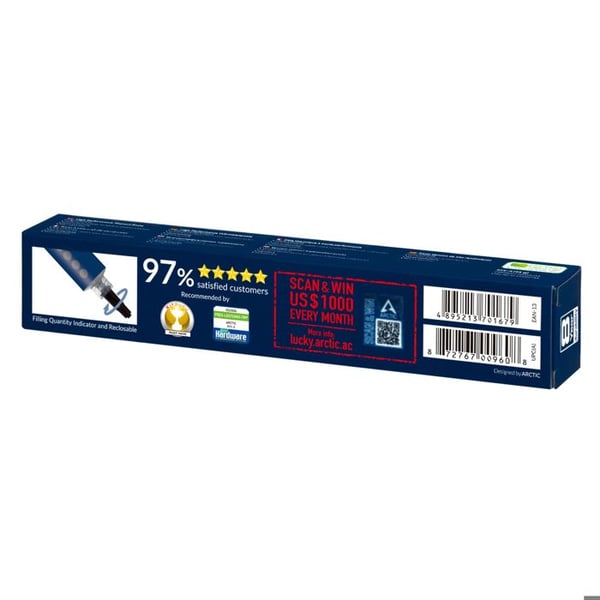 Termisk pasta - ARCTIC - MX-4 - Konduktivitet 8,5 W/m·K - Icke ledande - 45 g