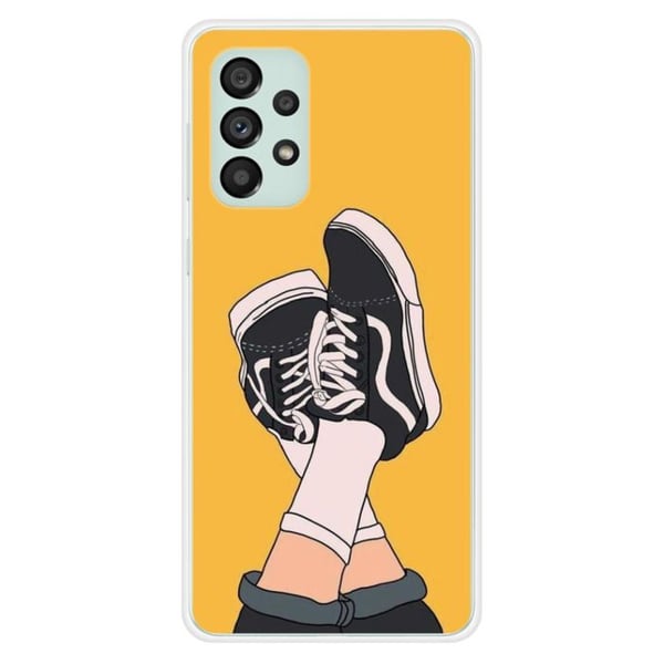 Siliconfodral - Kompatibel med Samsung Galaxy A73 5G - design sneakers