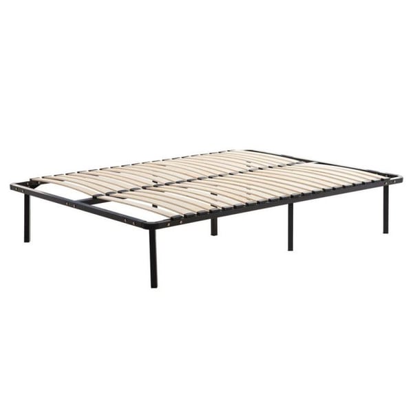 Sänggavel med lameller i kit 140x190 cm på ben för 2-sängar