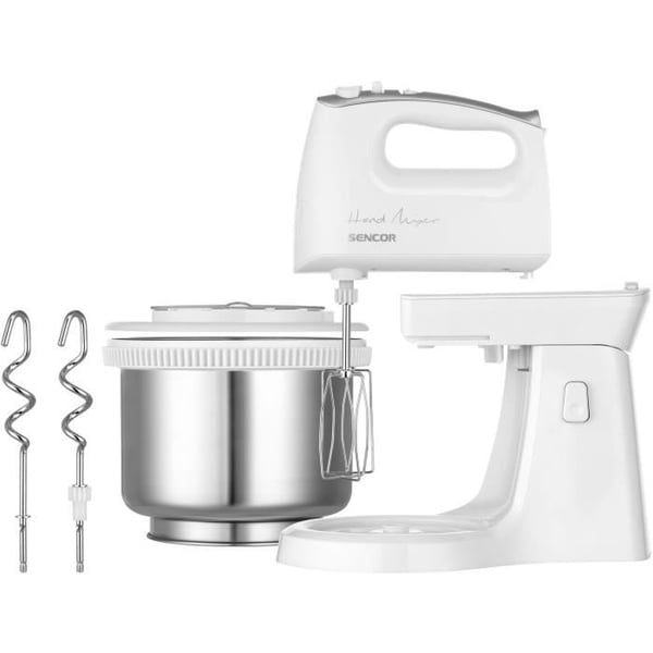 Handvisp med roterande skål - SENCOR - SHM6206SS - 500W - Silver
