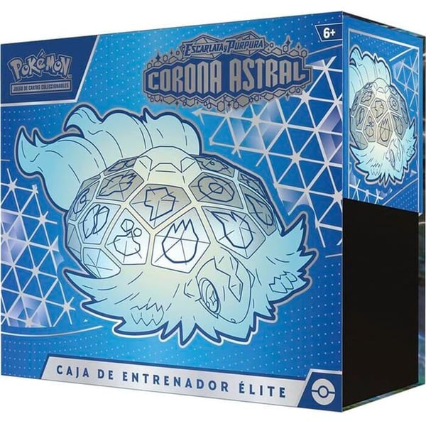 Pokémon kortspel - POKÉMON - Scarlet & Purple Astral Crown Elite Trainer - 8 booster - 65 korts kortlek - Tillbehör- USED