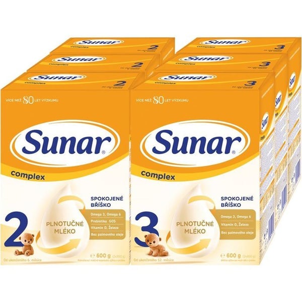 Sunar Complex 2 (3× 600 g) och Sunar Complex 3 (3× 600 g)