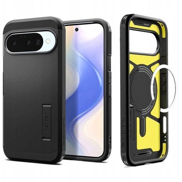 Baksida - SPIGEN - Google Pixel 10 / Pixel 10 Pro - Svart - TPU - Kompatibel med trådlös laddning (MagSafe)