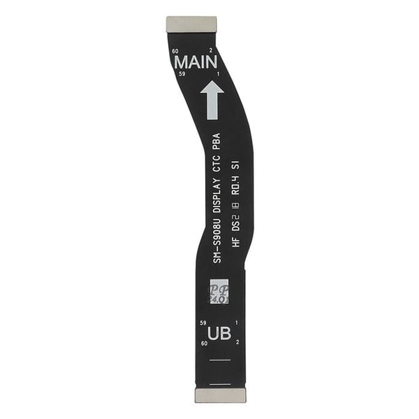 Originalt moderkortskabel till skärm för Galaxy S22 Ultra Samsung Service Pack Svart