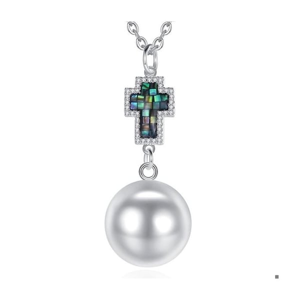 Bola av Graviditet Cross mosaik Halsband