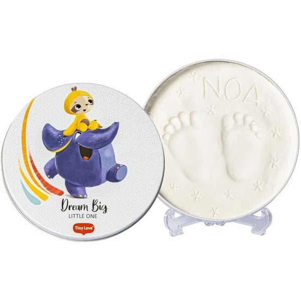 Liten Kärlek Magisk Låda Rund, Fotavtryck hand fot bebis, Testad dermatologiskt, Lera Kit, Personlig gåva Bebis, Liten Skapelser