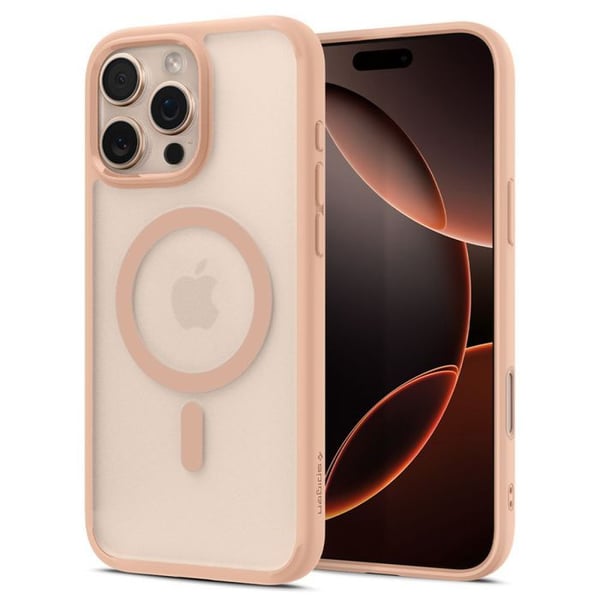Telefoncover - SPIGEN - iPhone 16 Pro Max - Frost Rose Titan - Semi-hård - Enkel