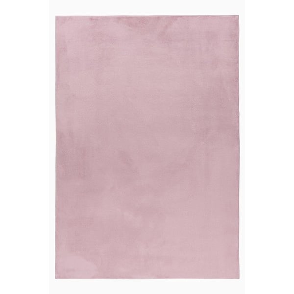 Ayyildiz Modern design matta Ros 80 x 250 cm lång lugg, Enfärgad, för Vardagsrum, Baksida i bomull