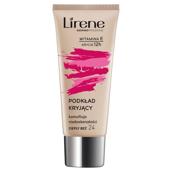 Lirene Täckande Foundation med Vitamin E, 24 Beige Varm, 30 ml