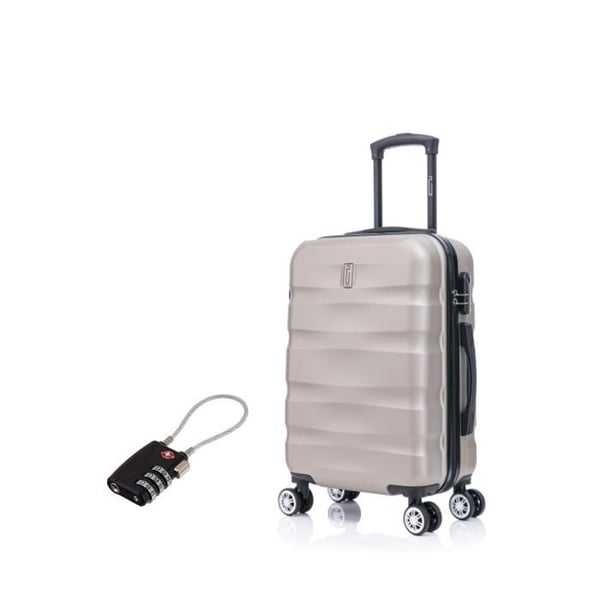 Kabinväska 55x35x25cm | Väska CELIMS AeroWave | ABS | Lås | 4 hjul 360 | Champagne