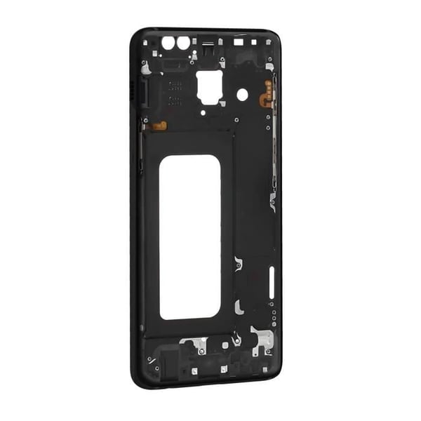 Centralchassi för Samsung Galaxy A8 2018 - AVIZAR - Svart Ersättningsdel
