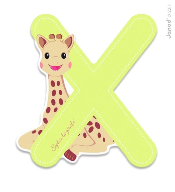 Janod - Bokstav X Sophie the Giraffe - JURATOYS
