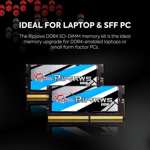 Ripjaws Series Notebook Memory - GSKILL - 32 GB DDR4 2400 Mhz - Dual-channel - SO DIMM 260 stift